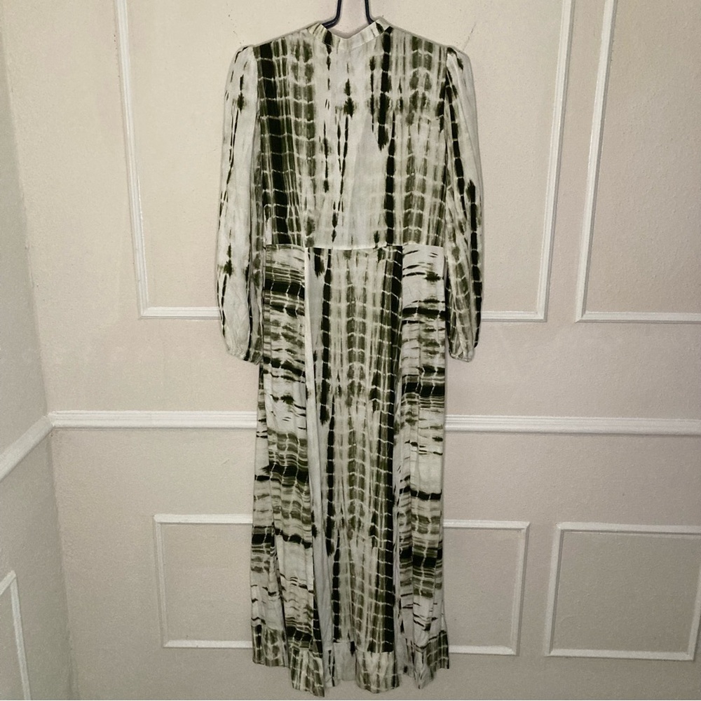 Soft Surroundings Olive Tie-Dye Maxi Dress - Picture 8 of 10